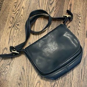 Vintage coach black leather Bag